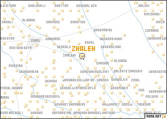 map of Zhāleh