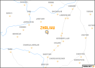 map of Zhaliwu