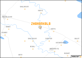 map of Zhamankala