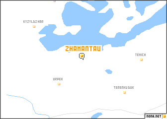 map of Zhamantau