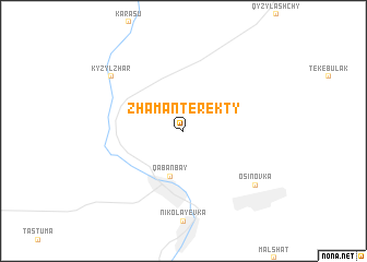 map of Zhamanterekty