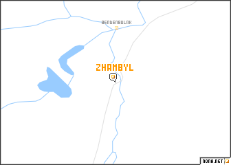 map of Zhambyl