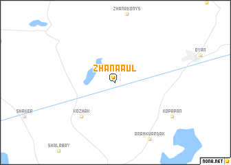 map of Zhanaaul