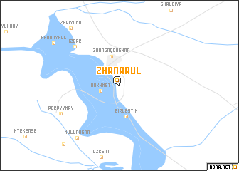 map of Zhanaaul