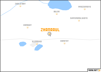 map of Zhanaaul