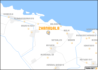 map of Zhanadala