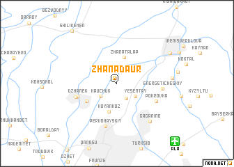 map of Zhanadaur