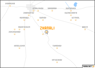 map of Zhanali