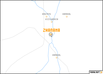 map of Zhanama