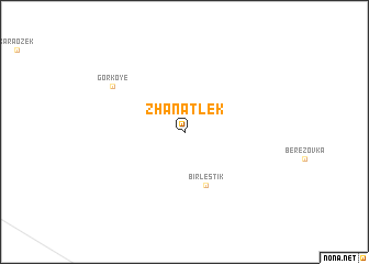 map of Zhanatlek