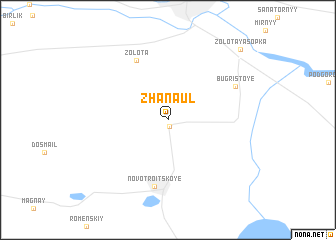 map of Zhanaul