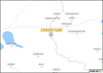 map of Zhanaydar