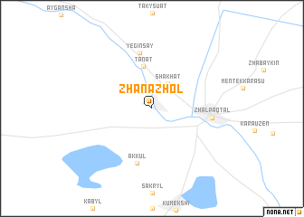 map of Zhanazhol