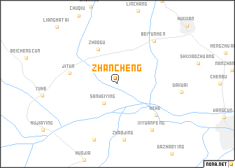 map of Zhancheng