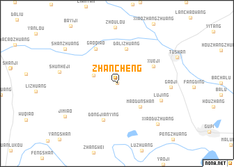 map of Zhancheng