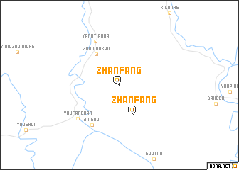 map of Zhanfang