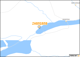 map of Zhangana