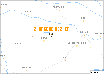 map of Zhangbaqiaozhen