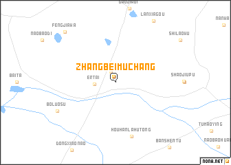 map of Zhangbei Muchang