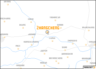 map of Zhangcheng