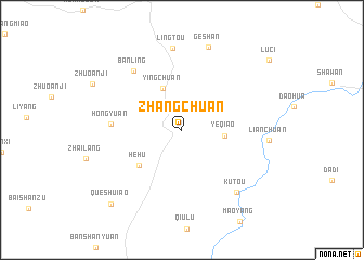 map of Zhangchuan