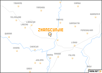 map of Zhangcunjie