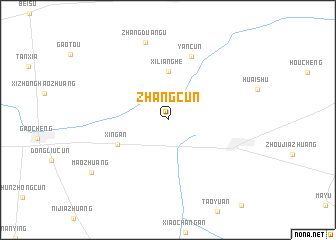 map of Zhangcun