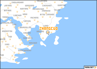 map of Zhangcuo