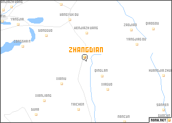 map of Zhangdian