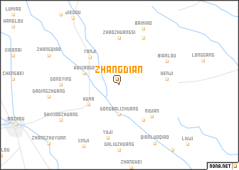 map of Zhangdian