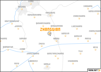 map of Zhangdian