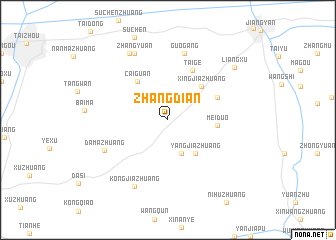map of Zhangdian