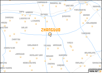 map of Zhangduo