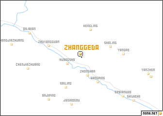 map of Zhanggeda