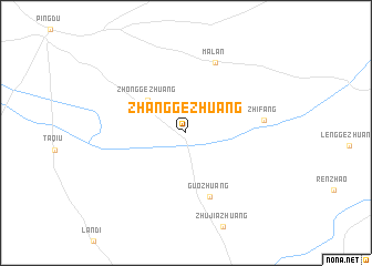 map of Zhanggezhuang