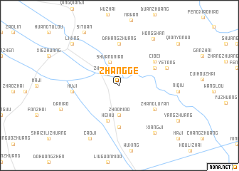 map of Zhangge