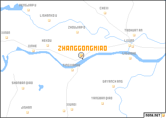 map of Zhanggongmiao