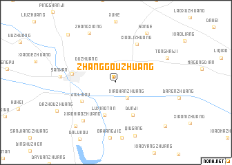 map of Zhanggouzhuang