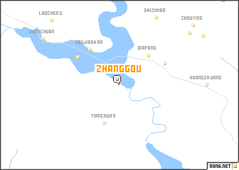 map of Zhanggou