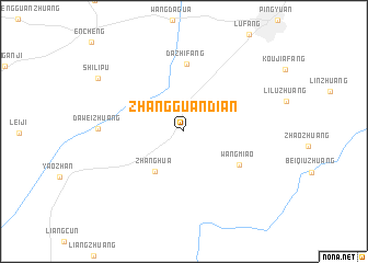 map of Zhangguandian