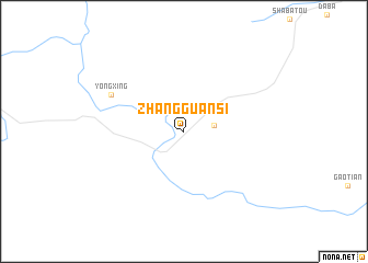 map of Zhangguansi