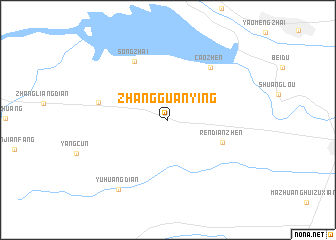 map of Zhangguanying