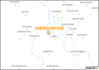 map of Zhangguanying