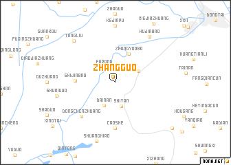map of Zhangguo