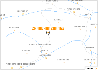 map of Zhanghanzhangzi