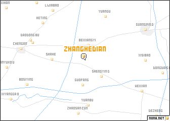 map of Zhanghedian