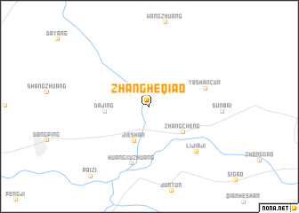 map of Zhangheqiao