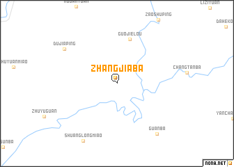 map of Zhangjiaba