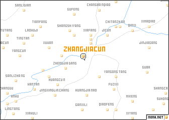 map of Zhangjiacun