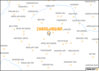 map of Zhangjiadian